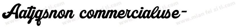 Aatjqsnon commercialuse字体转换